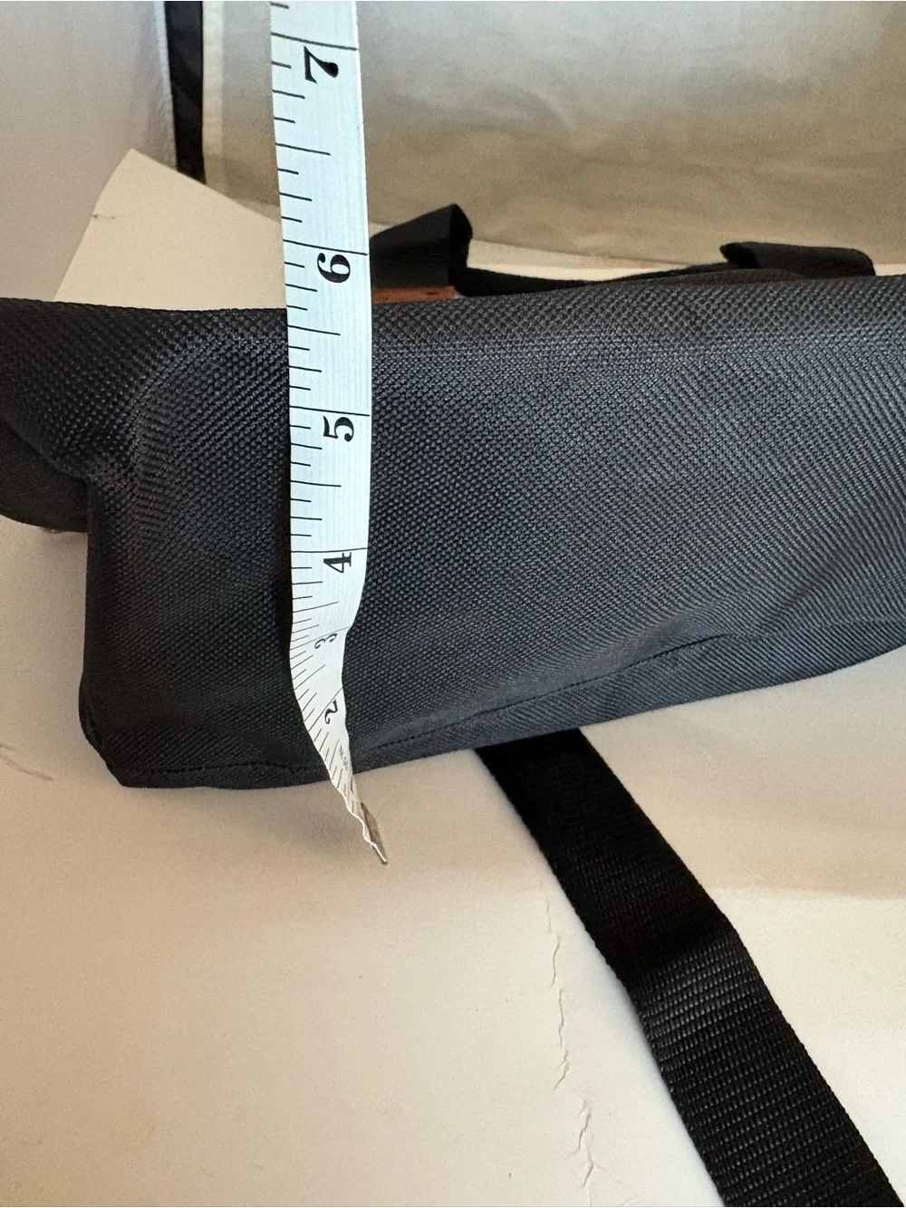 Hunter Black overnight Bag with Brown Accent Tabs